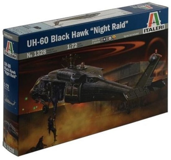 1328 italeri UH-60 Black Hawk "Night Raid" Helikopter 1/72