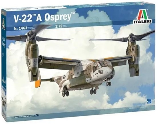 italeri V-22A Osprey  Propellor Vliegtuig schaal 1/72 