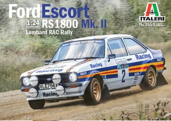italeri Ford Escort RS1800 MK.II Lombard RAC Rally schaal 1/24 