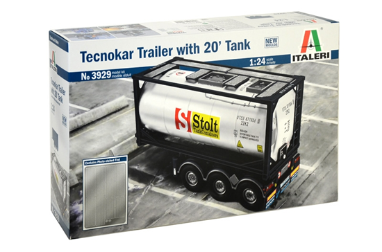 3929 italeri Tecnokar Trailer met 20" Tank schaal 1/24