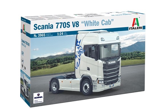 3965 italeri Scania 770 S V8 WHITE Cabine schaal 1/24