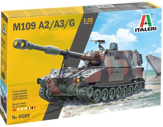 italeri M-109/A2-A3-G Tankvoertuig schaal 1/35 