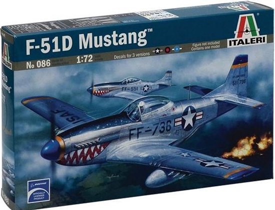 italeri F-51D MUSTANG schaal 1/72 
