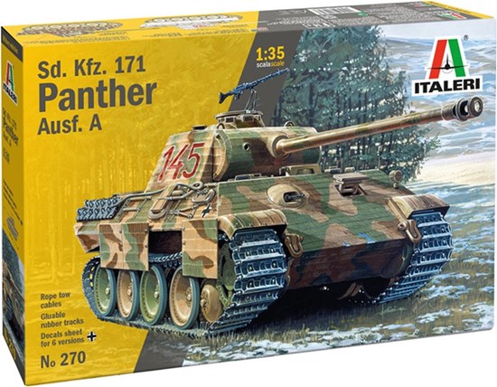 italeri Sd.Kfz.171 Panther Tank uitvoering A schaal 1/35
