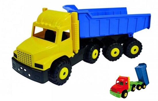 adriatic BIG American Kiepauto 78cm  Geel/Blauw 2+ 
