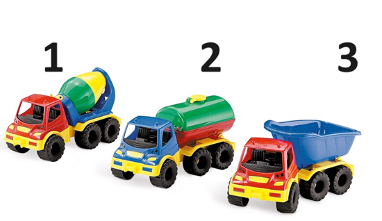 Constructie Auto's assorti circa 33cm 
