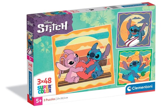 clementoni 3x48Stukjes Disney Stitch puzzel 