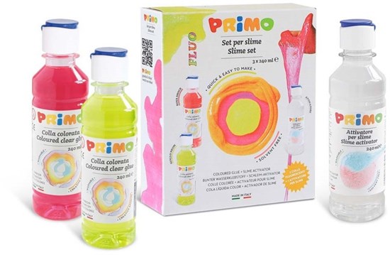 primo Zelf Slime Maken Fluor Colors 3x240ml  3+