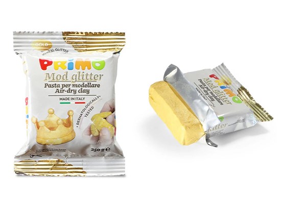 Primo MOD Glitter Klei 250gram Goud 3+ 