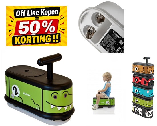 Italtrike® Loopauto La Cosa Krokodil Groen tot 50KG 1+ 