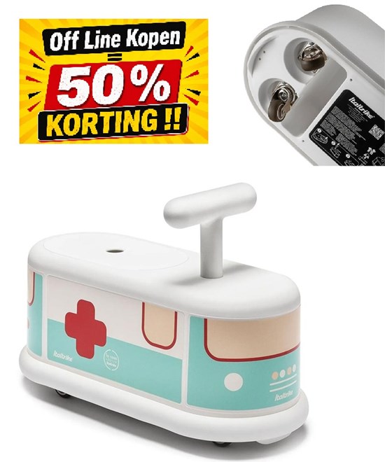 Italtrike® Loopauto La Cosa Capsule Ambulance tot 50KG 1+ 
