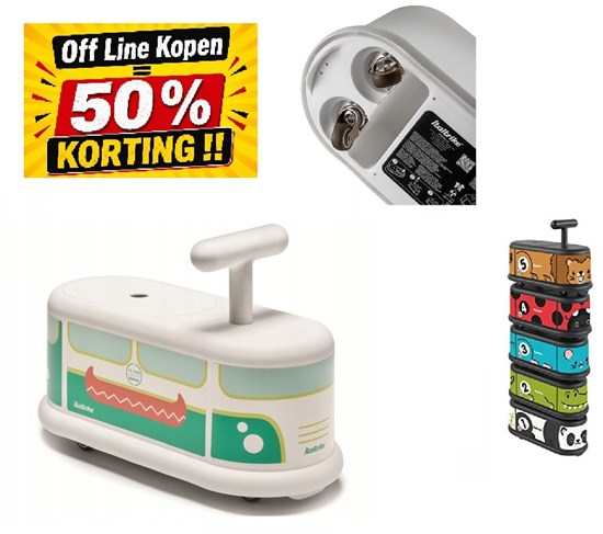 Italtrike® Loopauto La Cosa Camping Life Van Mint Groen tot 50KG 1+ 