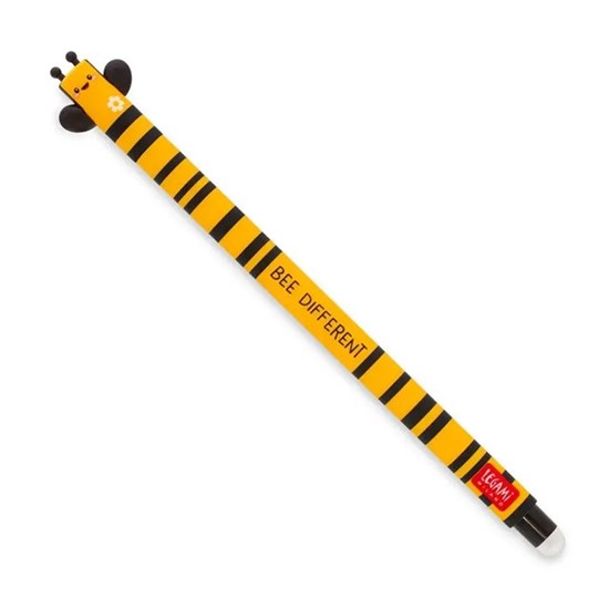 Legami Uitwisbare Pen Bij geel/zwart BEE DIFFERENT zwarte inkt 