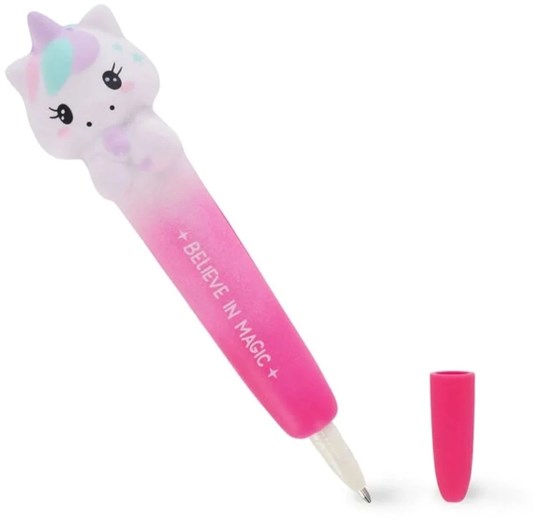 Legami Squeezies Gel Pen Super Soft Unicorn Roze/Wit 