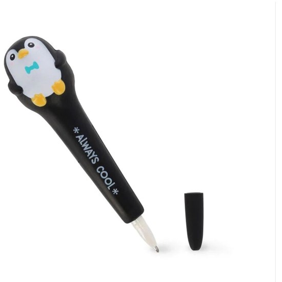 Legami Squeezies Gel Pen Super Soft Pinguin Zwart