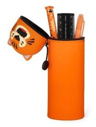 Legami Kawaii 2in1 Silicone Pennen Etui Tijger oranje 