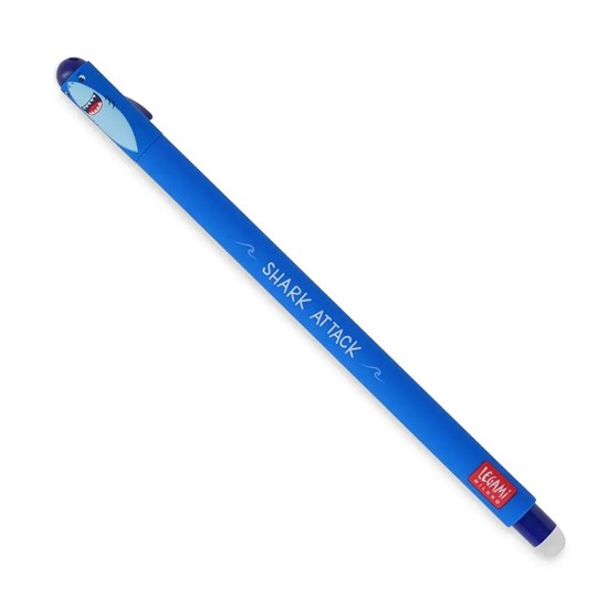 Legami Uitwisbare Pen Shark de Haai blauw SHARK ATTACK blauwe inkt 