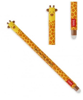 Legami Uitwisbare Pen Head in the Clouds Giraffe zwarte inkt 