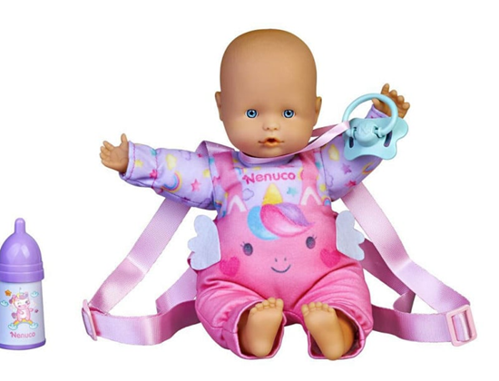 Famosa Nenuco pop Let's Walk Together met Draagzak circa 35cm 1+ 
