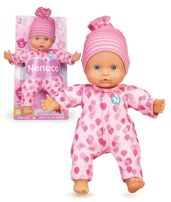 Famosa Nenuco pop Sandra met 3 Functies circa 25cm Roze 10mnd+ 