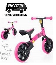 Yvolution Velo Junior Loopfiets Roze 18mnd+ 