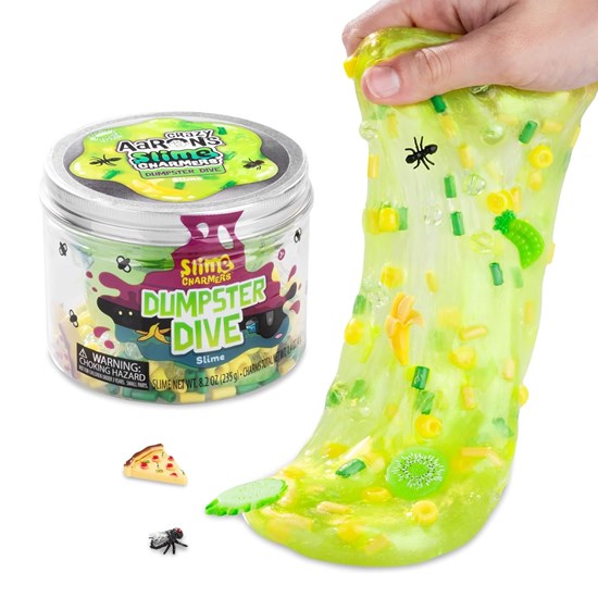 Crazy Aaron's Slijm Speelgoed Dumpster Dive Sensorisch Groen Appelgeur 3+ 