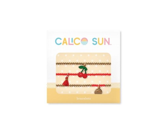 Calico Sun RILEY Kersen Armbanden 3 stuks