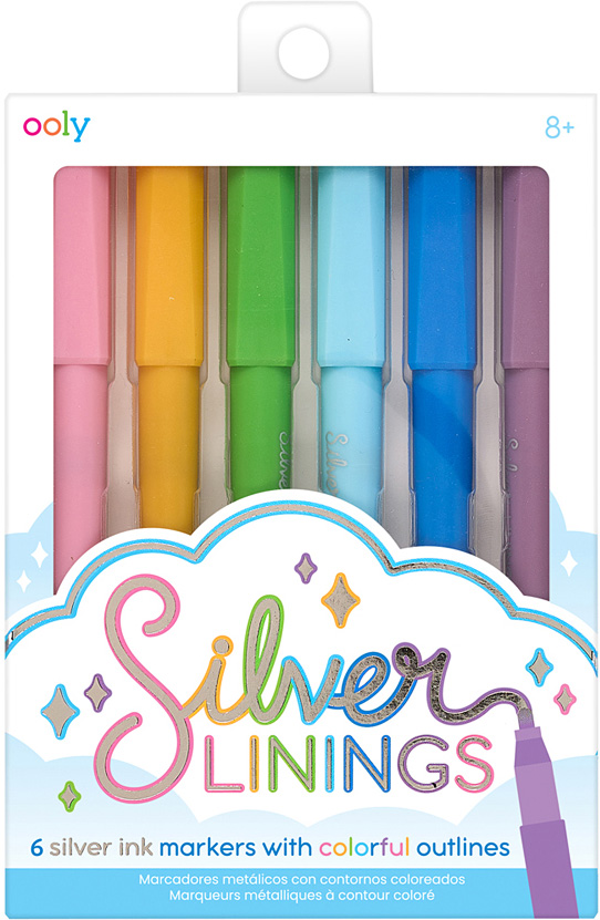 Ooly Silver Linings Outline Markers 6stuks 8+ 