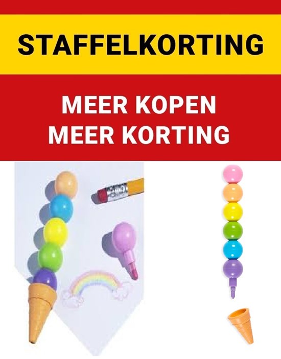 Ooly Rainbow Scoops (IJSJES) Stapel Krijtjes
