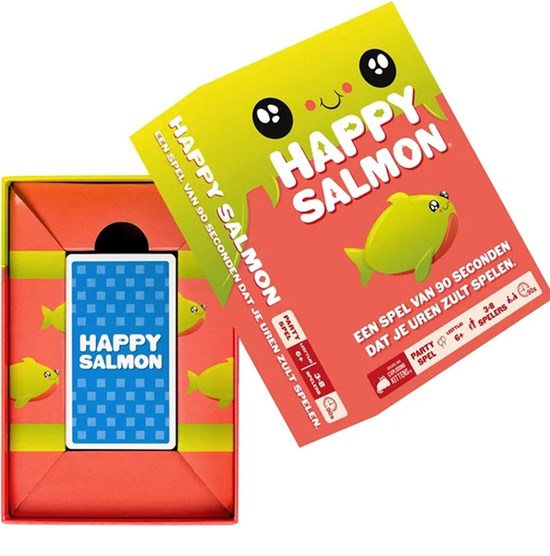 Exploding Kittens Happy Salmon spel 6+ 