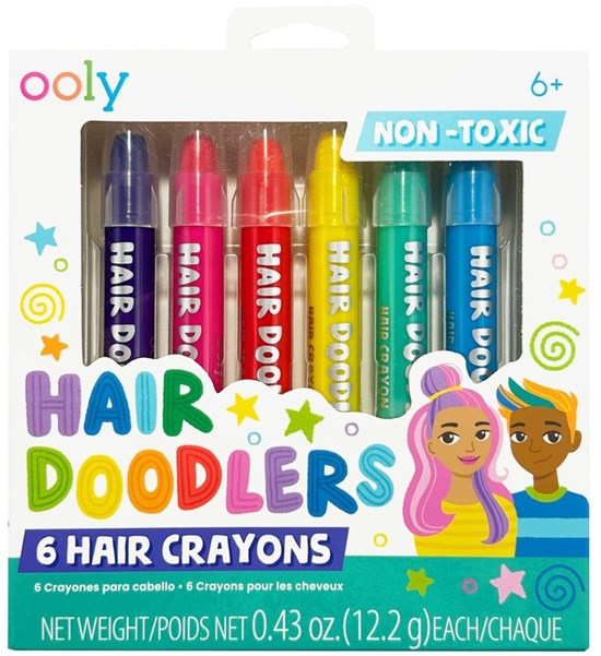 Ooly Hair Doodlers Haar Verf Stiften 6 Kleuren 6+ 