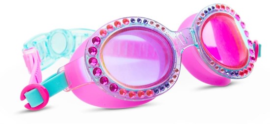 Bling2o Zwembril SPARKLE 8+ Bedazzled Blue 100% UV in Bewaardoos 