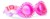 Bling2o Zwembril BUD 8+ Morning Magenta 100% UV in Bewaardoos 