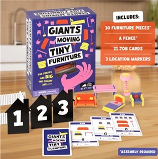 Exploding Kittens Giants Moving Tiny Furniture 7+ 