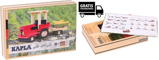 Kapla Shop Only gekleurde Tractor 155dlg in Kist