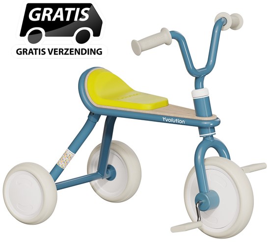 Yvolution Good Times Driewieler Navy Blue 18mnd+ 