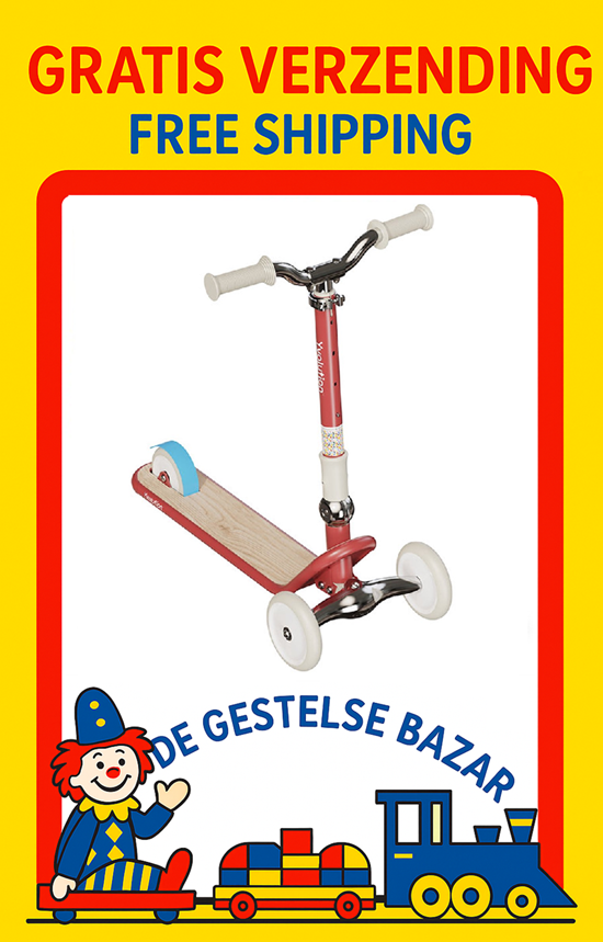 Yvolution Good Times Classic Step Glider Rood 3-8 Jaar 