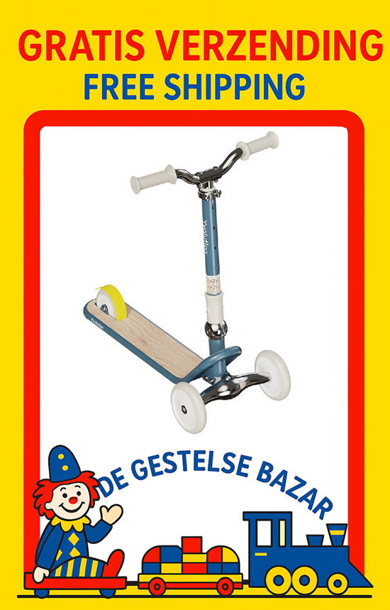 Yvolution Good Times Classic Step Glider Blauw 3-8 Jaar 