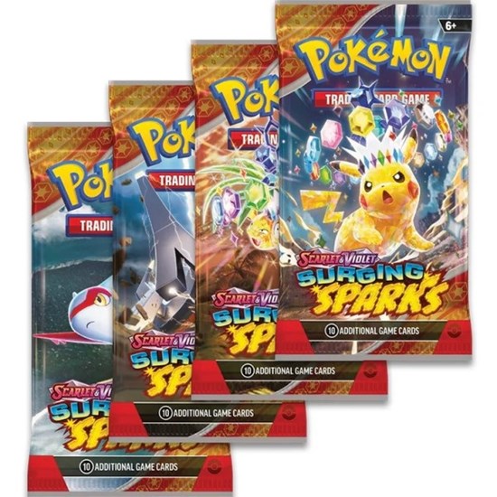 Pokémon Scarlet & Violet Surging Sparks Booster 6+ 