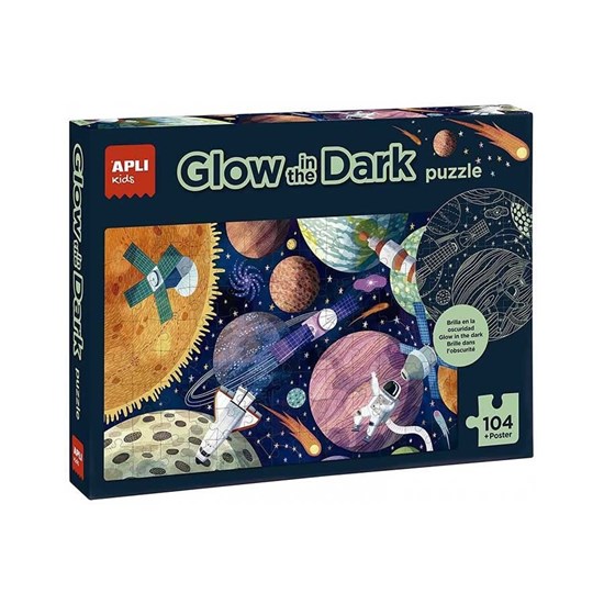 apli Glow in de Dark Sterrenhemel puzzel 104stukjes & Poster  