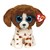 Ty Beanie Buddy Muddles DogBruin/Wit met Vlekken  24cm