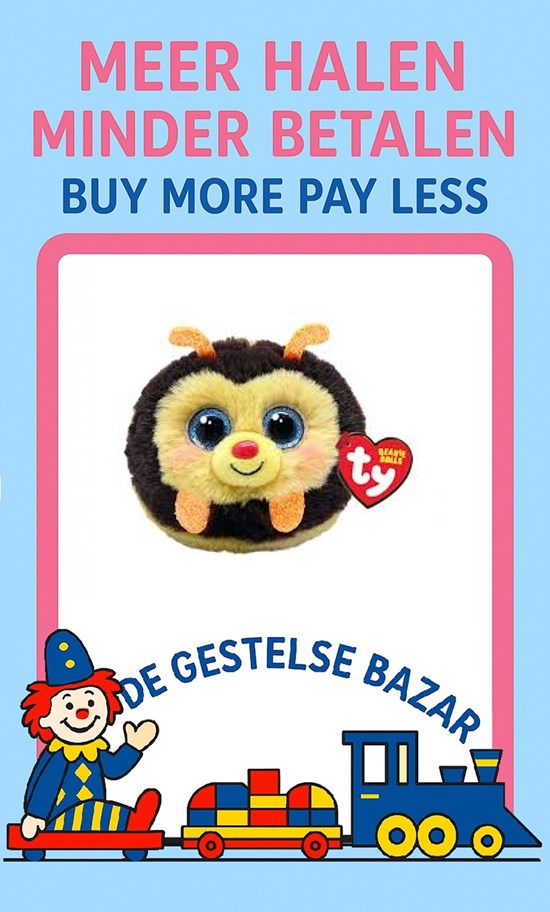 Ty Teeny Puffies Zinger Bee de Bij Geel/Zwart 10cm 