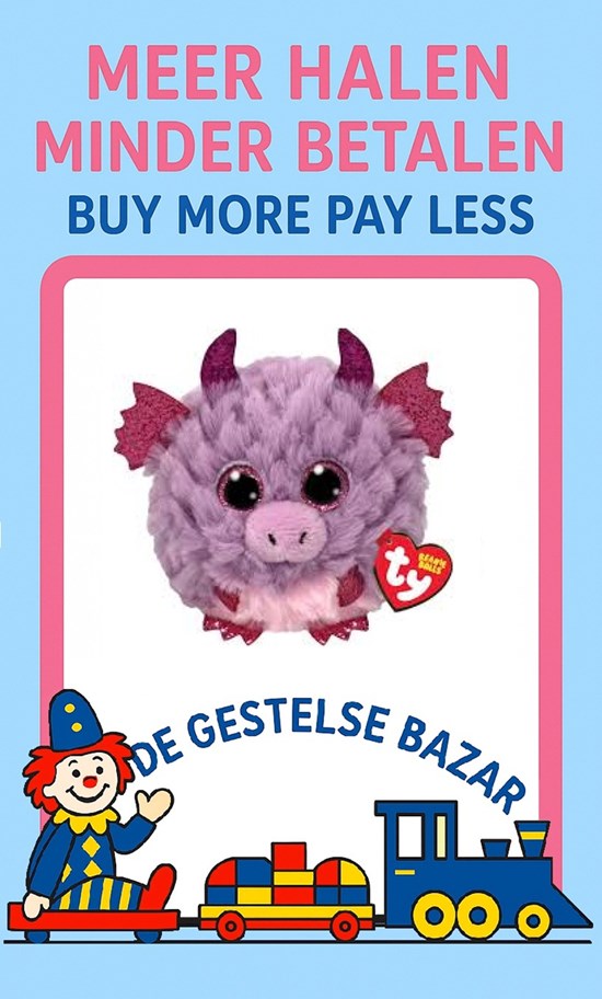 Ty Teeny mini Puffies Spark de Dragon Paars circa 10cm