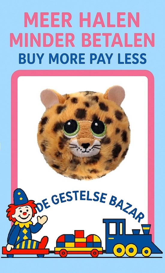 Ty Beanie Bouncers Spots Leopard goud 