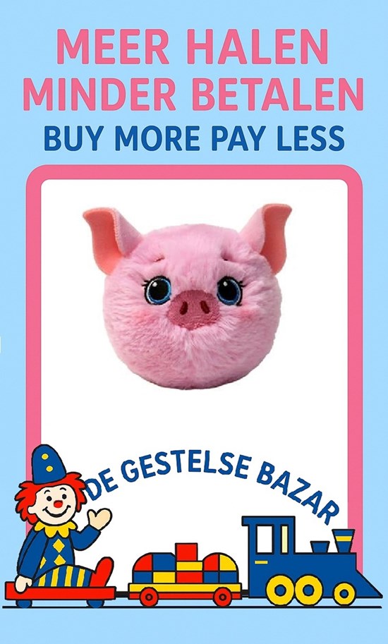 Ty Beanie Bouncers Posy Pig het Varken roze 3+