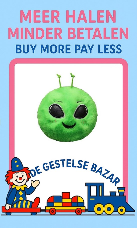 Ty Beanie Bouncers Sebastian Alien groen 3+