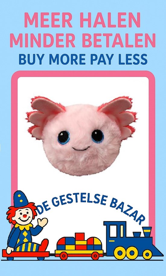 Ty Beanie Bouncers Gill Axolotl pink3+