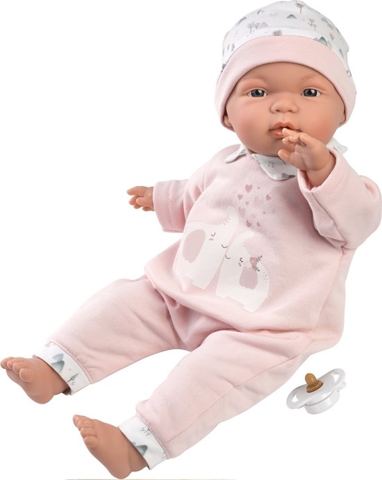 Llorens pop Joëlle Elefante Roze 38cm 
