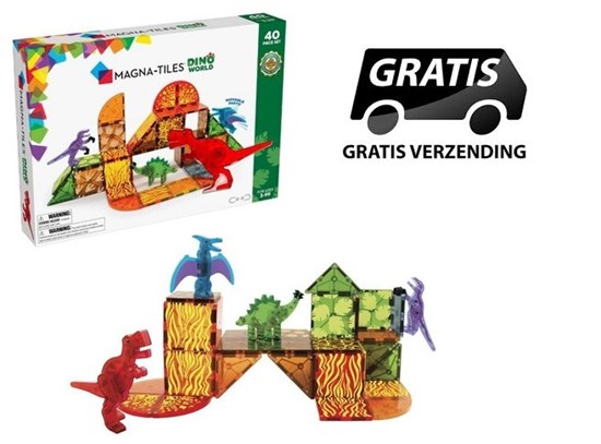 Magna-Tiles® Dino World set 40dlg 3+ 