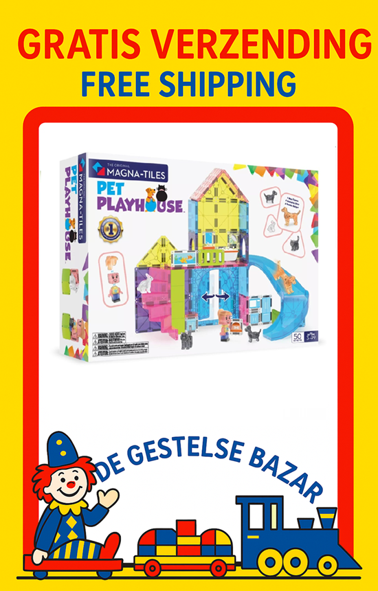 Magna Tiles® Dieren Speelhuis 50dlg 3+ 
